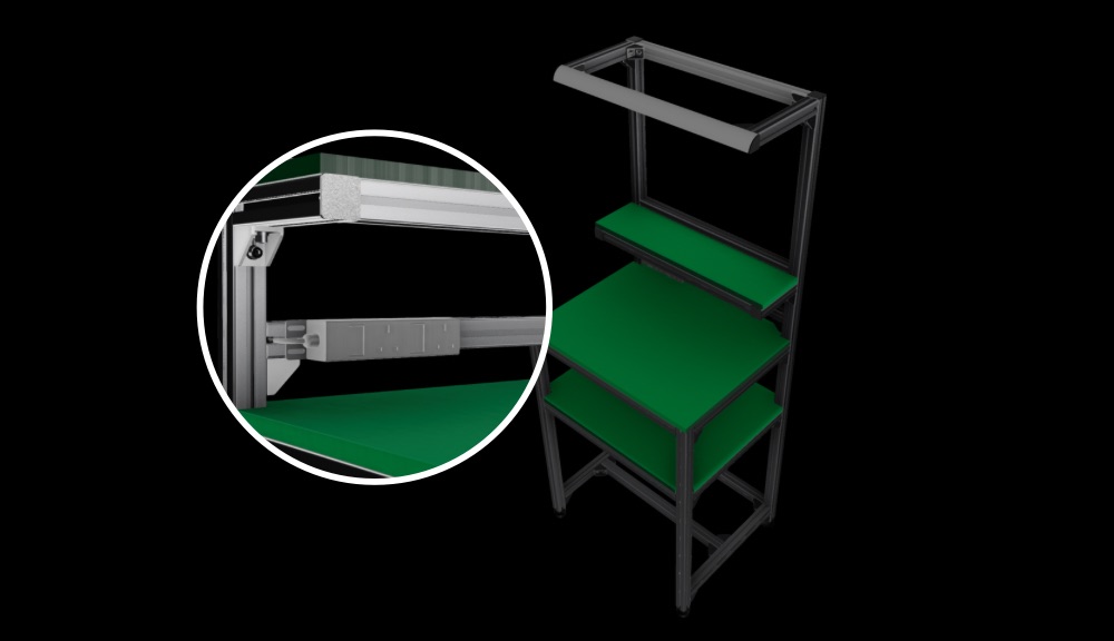 Stand Up Work Bench Sockets